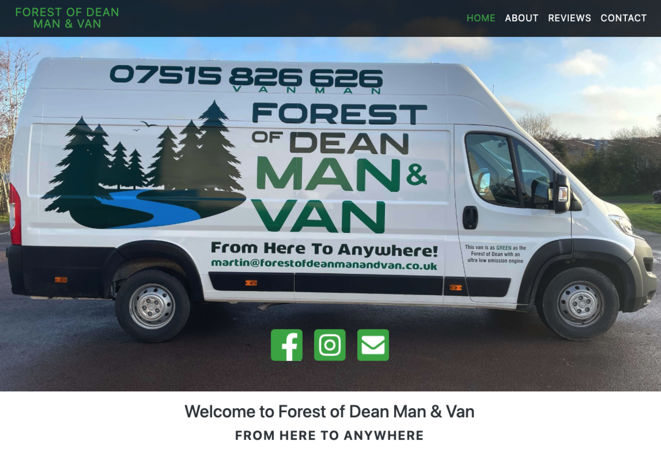 Forest of Dean Van Man website