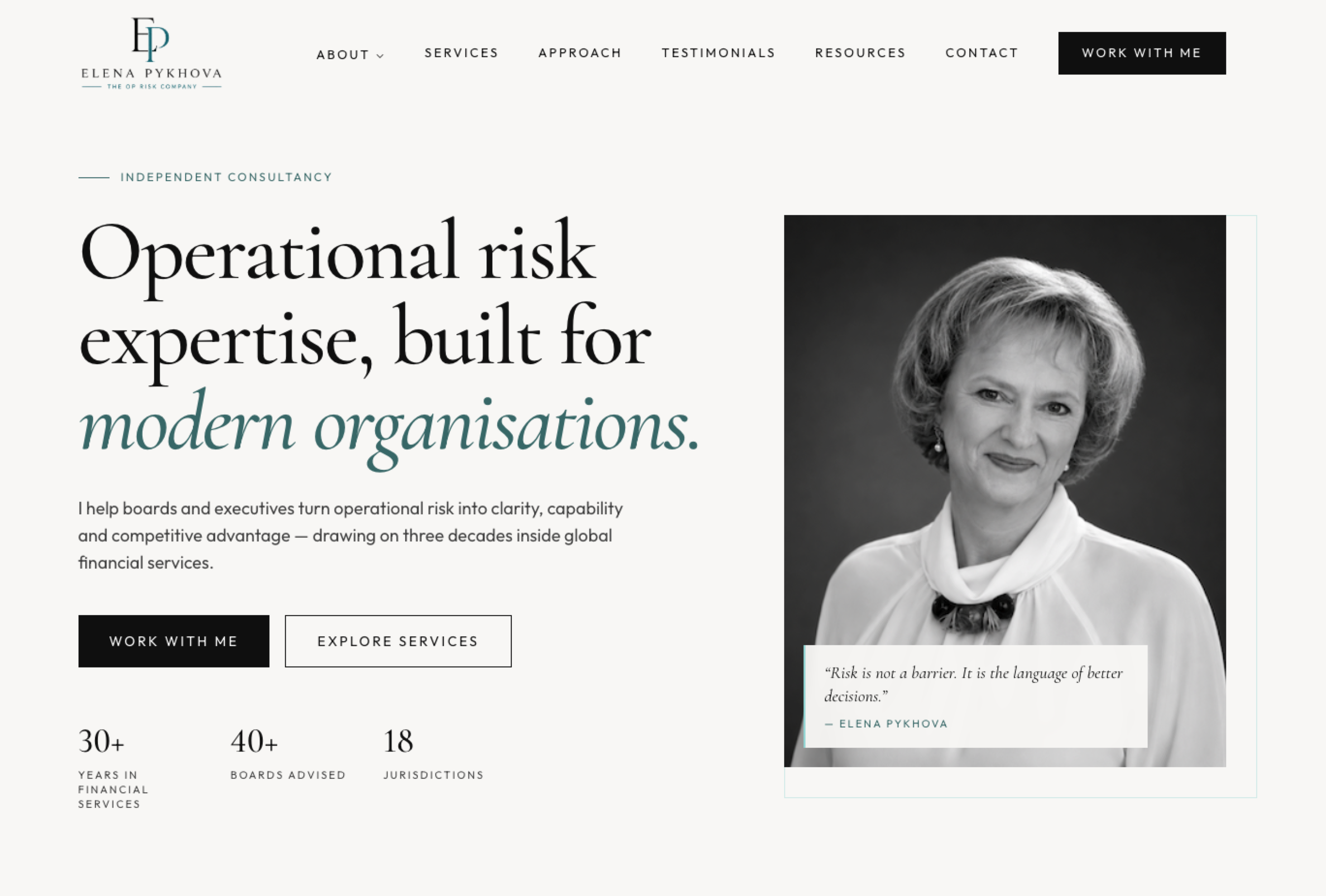 TheOpRiskCompany website